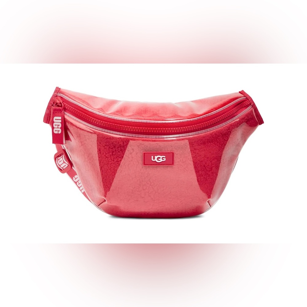 NWT Original UGG Nasha Belt Sling Bag Clear Fanny Pack Clear Hazard Orange
